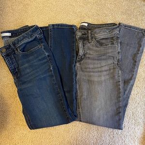 LC Lauren Conrad size Skinny 10 blue and gray jeans